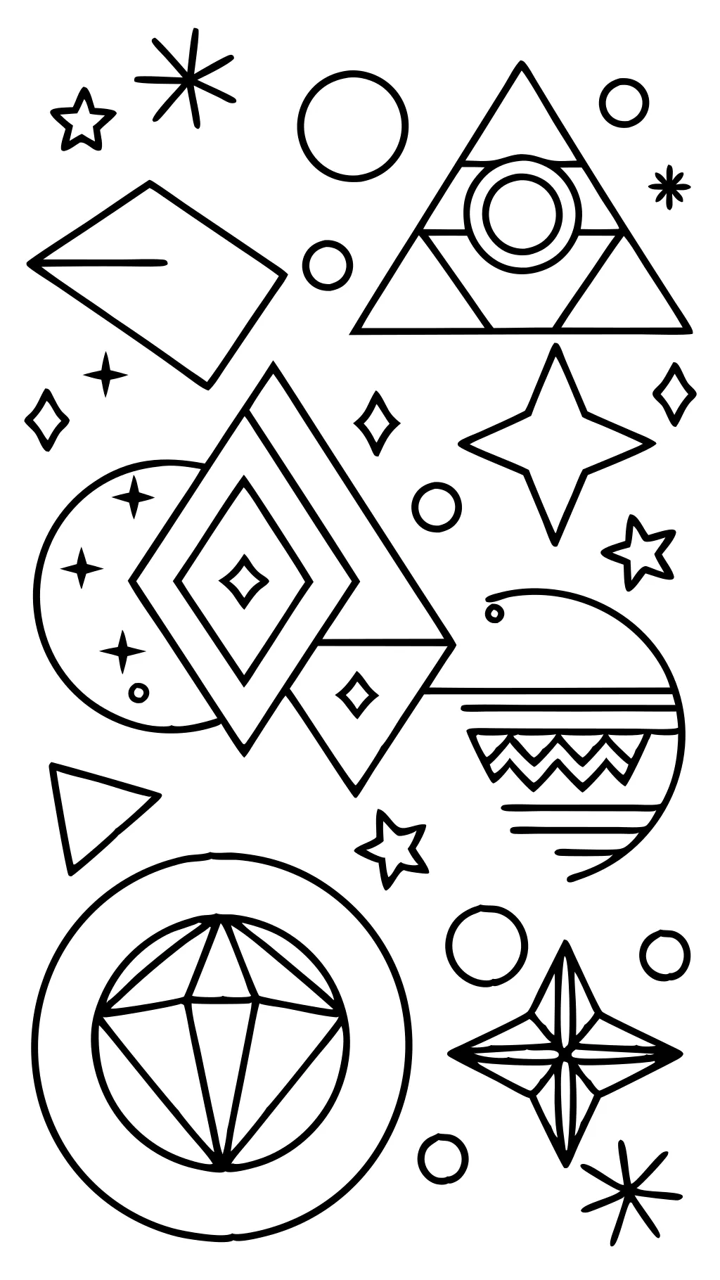 coloring pages shapes